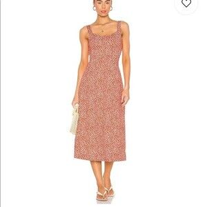 Free People Lorelei midi Dress tie Back